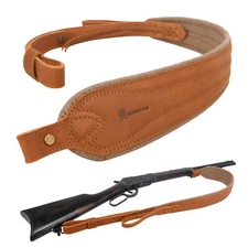 New Style Leather Canvas Rifle Sling Gun Carrying Strap Shooting Rest Adjustable