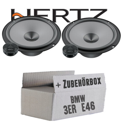 Hertz Lautsprecher Komposystem KFZ PKW Auto Einbauset für BMW 3er E46 Heckablage