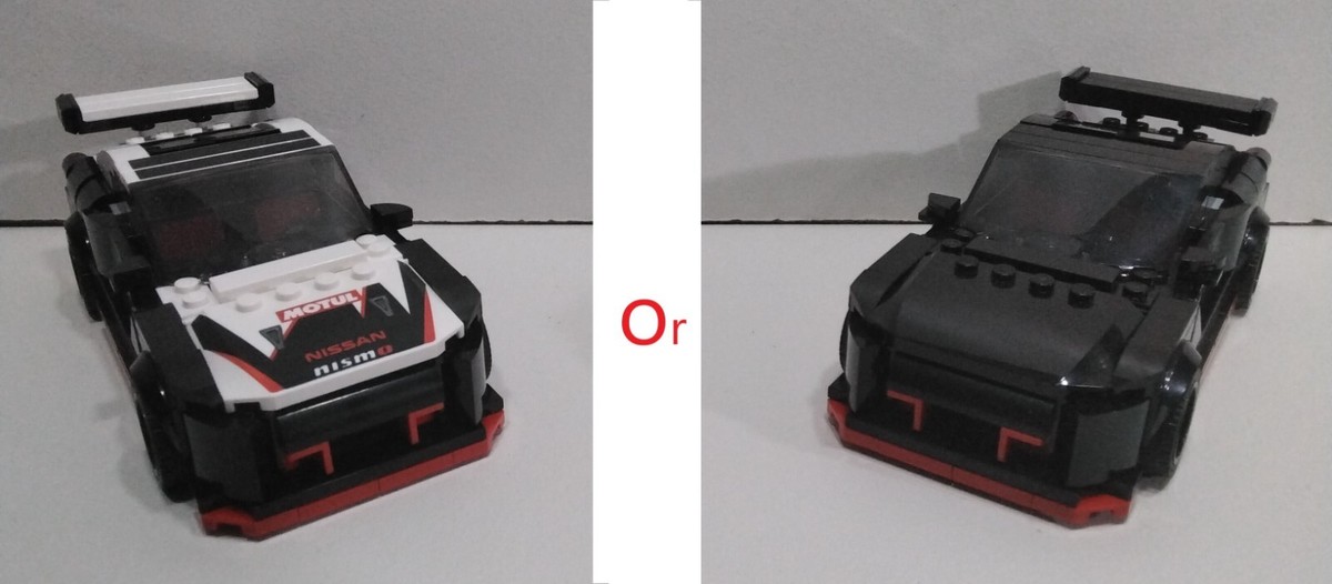 2 in 1 - Custom Black or Black/White Nissan GT-R NISMO - This is a