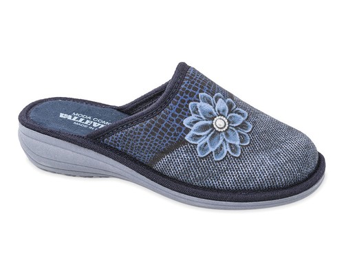 VALLEVERDE 37806 uomo ciabatte pianelle pantofole panno blu