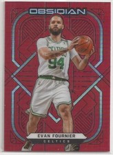2020-21 Panini Obsidian Electric Etch Red Flood Evan Fournier #44