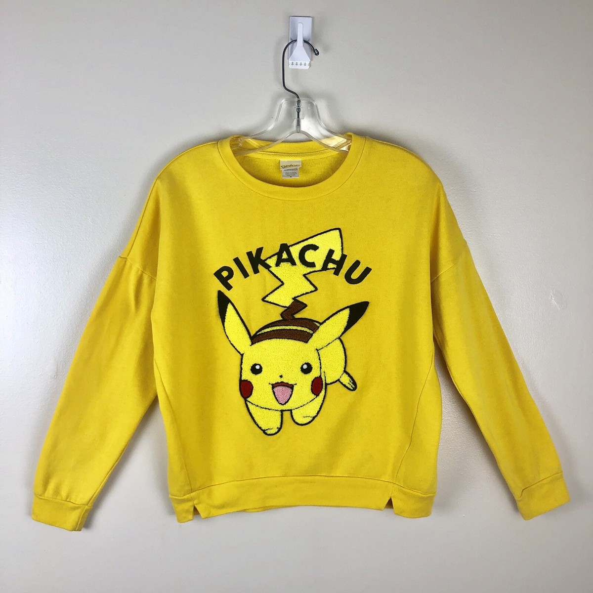 Embroidered Sweatshirt Pikachu Levis X Pokemon Embroidered Pikachu