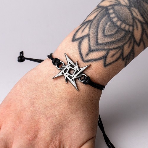 Alchemy Gothic Rocks Metallica Ninja Star Bracelet Classic Hard Rock Heavy Metal - 第 3/3 張圖片