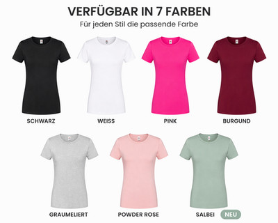 Fruit of the Loom Damen T-Shirt PremiumQualität Basic,d. Farben XS-XXL,tailliert