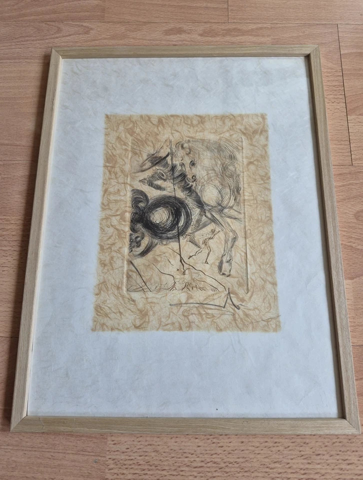 Salvador Dali Die Grausamen Schönheiten Farbkaltnadel Radierung Signiert Bild - Bild 1 von 4