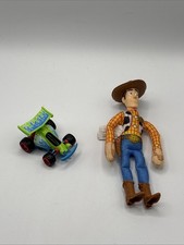 Vintage Burger King Toy Story Woody  RC Car Toy Lot Of 2 Disney Pixar