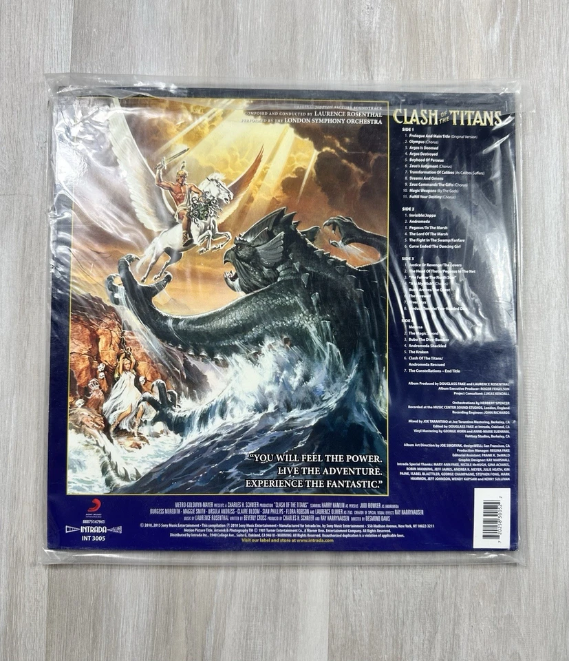 Clash of the Titans Soundtrack LP 2010 Vinyl - Laurence Rosenthal - Excellent Foto 3 de 4