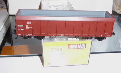 Brawa 2063 H0 Open Freight Car Ealos Of The DB AG Epoch 5/6 Good OVP Rare, Flaw