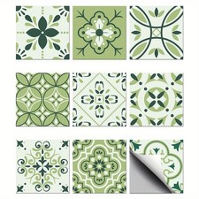 1set 36pcs Waterproof PVC Tile Stickers for Kitchen Bathroom Waterprrof Wall