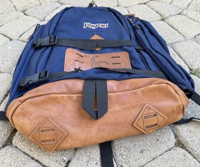 ま*！様 80s JANSPORT Super Sack バックパック　ヴィンテ Vintage 1980's JanSport Super Sack Leather Bottom Backpack Day