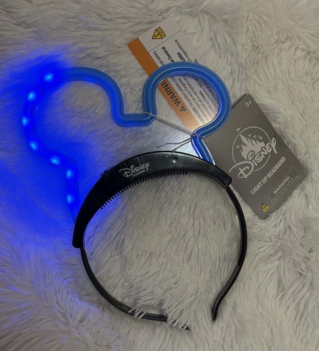 Disney Channel nite Blue Light-Up Mickey Ear Headband with Black Band Disney After Dark: Disney Channel Nite 2026, Event Exclusive  main image 2