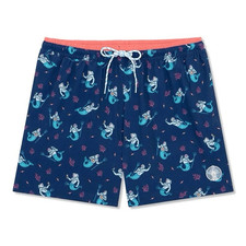 Chubbies NWT The Triton Of The Seas Quick-Dry 5.5" Swim Trunks with Liner Blue M