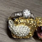 Lot of 2 Costume Jewelry Rings.