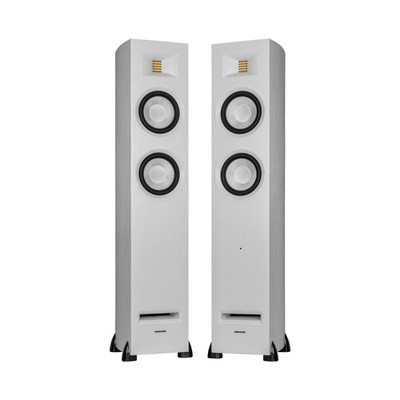 Fluance Ri91 Stereo Powered Floorstanding Tower Speakers, AMT Tweeters, 150W Amp
