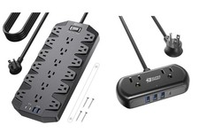 18 AC Outlets with 2 USB C and 2 USB A Ports Large Power Strip, SUPERDANNY Mi...