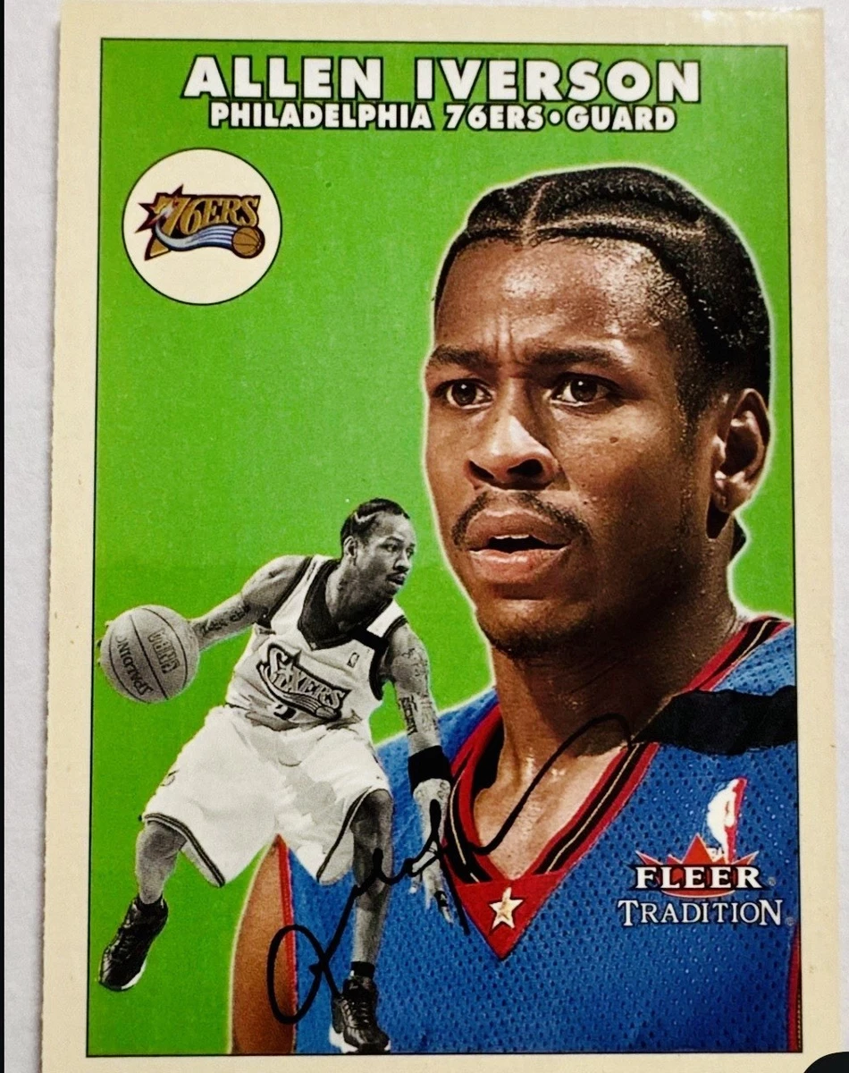 その他 2000 Fleer Allen Iverson Autographics Fleer Allen Iverson Basketball 2000-01 Season Sports Trading Cards