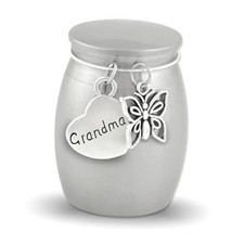 Grandma Butterfly Small Urn for Human Ashes Cremation Keepsake Memorial