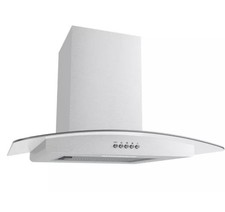 Uk Logik L60chdg21 Chimney Cooker Hood 60cm Stainless Steel Glass