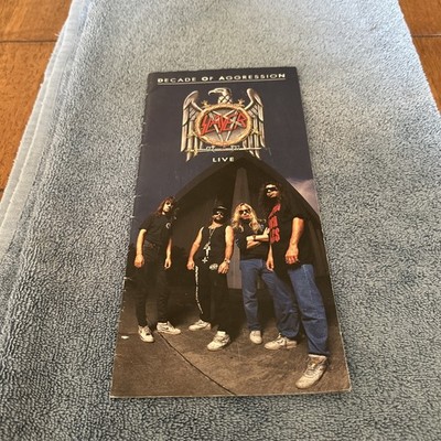 Slayer Decade of Aggression along Box  BOOKLET ONLY Thrash Anthrax No Cds