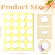 300PCS Bigger Glue Dots - PinCute Adhesive Wick Stickers for Candle Making, Deco