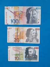 1 x 10+20+100 Tolarjev Slowenien / Geldschein Banknote von 1992 *&deg;&deg;*