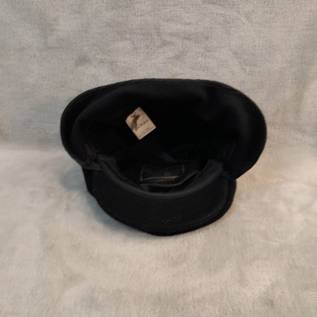 Pendleton Flat Ascot Cap Large Black 100% Virgin … - image 5