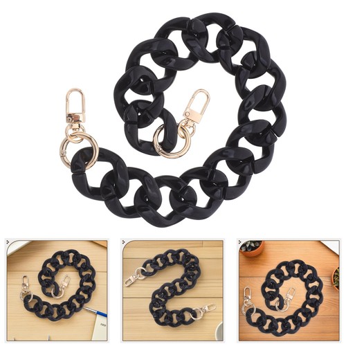 Grober Acryl Handtasche Riemen Tasche Kette Griff Handtasche Kette Ersatz für Frauen - Bild 4 von 17
