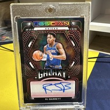 2021-2022 Panini Obsidian RJ BARRETT Galaxy Auto 2/5 Red Electric Etch SSP