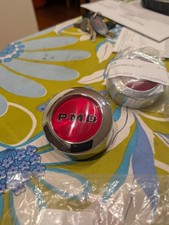 1970-72 Pontiac Rally Ii Wheel Pmd Center Caps Red Wblack Gto Firebird Set Of 4 1970-72 Pontiac Rally Ii Wheel Pmd Center Caps Red Wblack Gto Firebird Set Of 4