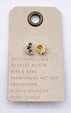 Sun Moon Earrings Crescent Gold Celestial CZ Boho Cartilage Helix Tragus Lobe