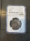 1917 50C Walking Liberty Silver Half Dollar NGC AU58 About Uncirculated Coin