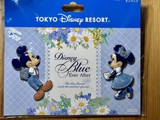 Disney Japan Tokyo Disneyland TDR TDL Blue ever after Wedding Minnie Mickey Pin