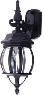 Maxim 1030 Black/Clear Crown Hill 18'' 1-Light Wall Sconce