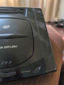 Sega Saturn Console Gaming System Black MK-80000 No Cords 