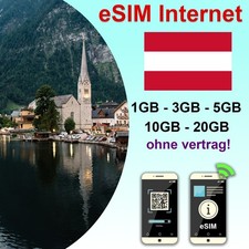 eSIM &Ouml;sterreich &ndash; Nur Internet, Keine physische SIM | Travel Sim