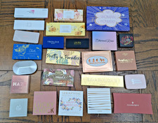  Lot of 24 Assorted EYE SHADOW LIP FACE PALETTES Laura Geller REM Eloise Tarte
