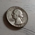 1956-D Washington Quarter 90% Silver ~ Free Shipping! #3
