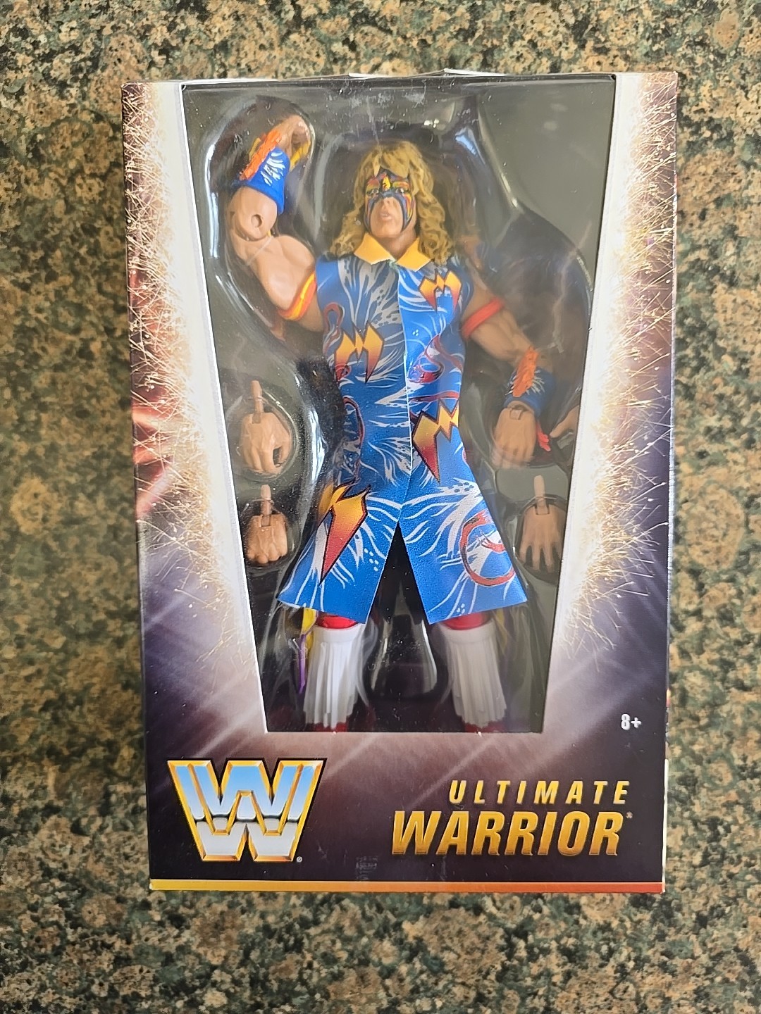 WWE Ringside Ex Elite Ultimate Warrior Wrestlemania Brand Ne
