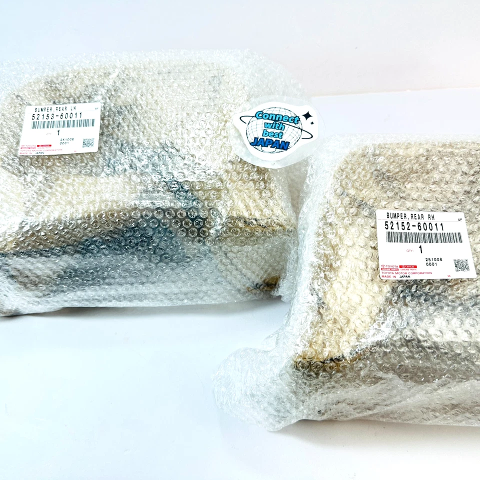 JUEGO DE PARES DE PARACHOQUES TRASERO TOYOTA LAND CRUISER & FJ40 BJ40 FJ42 1970-1984 genuino Foto 2 de 4