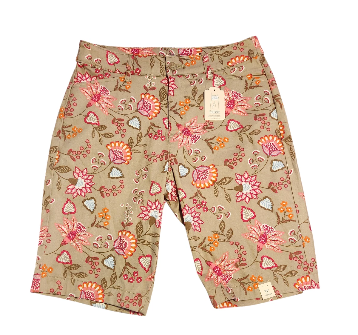 Jupe-short St John's Bay Femme 18 Blanc Floral - Taille Moyenne - Neuve Avec étiquettes