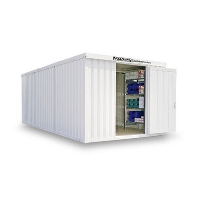 Isolierter Lagercontainer / 305 x 652 (BxT) / Einflügeltür kurze Seite