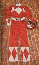 Power Rangers Mighty Morphin Red Ranger Muscle Costume Medium 8 Jumpsuit Mask