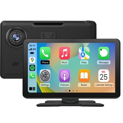 9''Zoll Drahtlos Tragbares Autoradio Apple CarPlay& Android Auto kamera dash kam