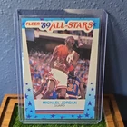 Fleer 1989-90 All-Stars Stickers Michael Jordan #3 Chicago Bulls Basketball Card