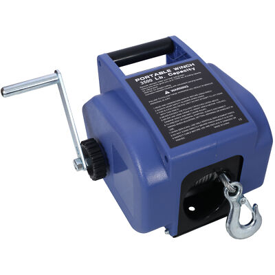 12V 6000LBS Electric Winch Reversible Portable Electric Winch Boat Trailer TruJT