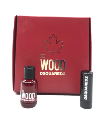 DSQUARED 2 - RED WOOD  - SET - RED LIPSTICK 1,2G - EAU DE TOILETTE 5ML