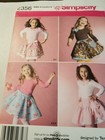 Simplicity Girls Skirt Slip Headband Pattern Sizes 3 4 5 6 7 8 Bracelet Ponytail — photo 1