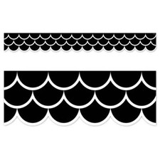 Creative Teaching Black Scallops Border CTP 10674 