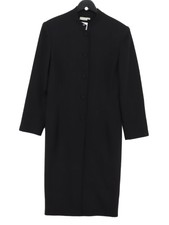 East Women's Coat Uk 14 Black Wool With Other, Polyamide Overcoat
