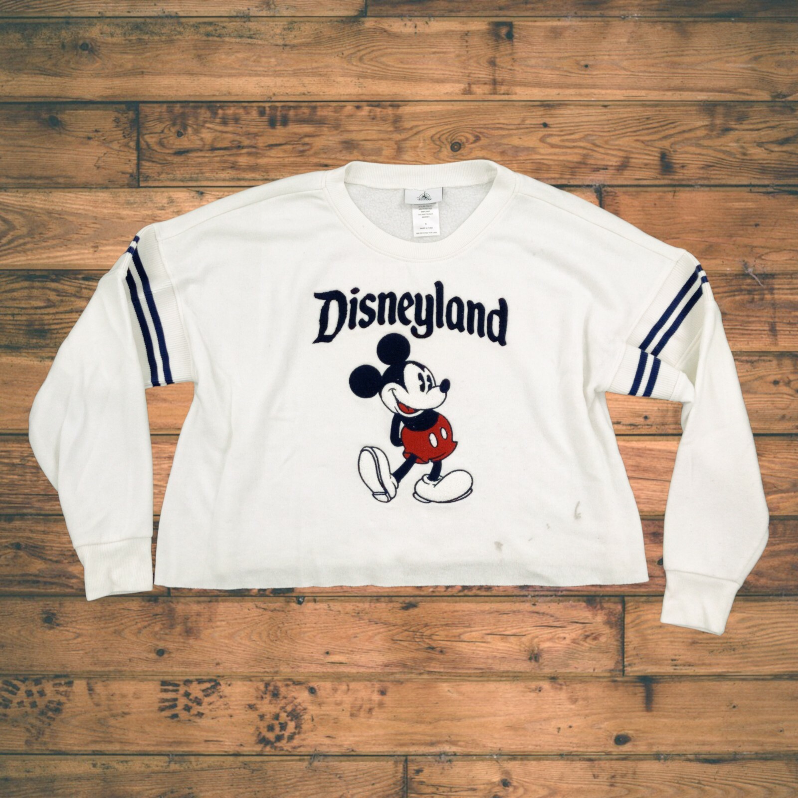 White Mickey Mouse Pullover 
